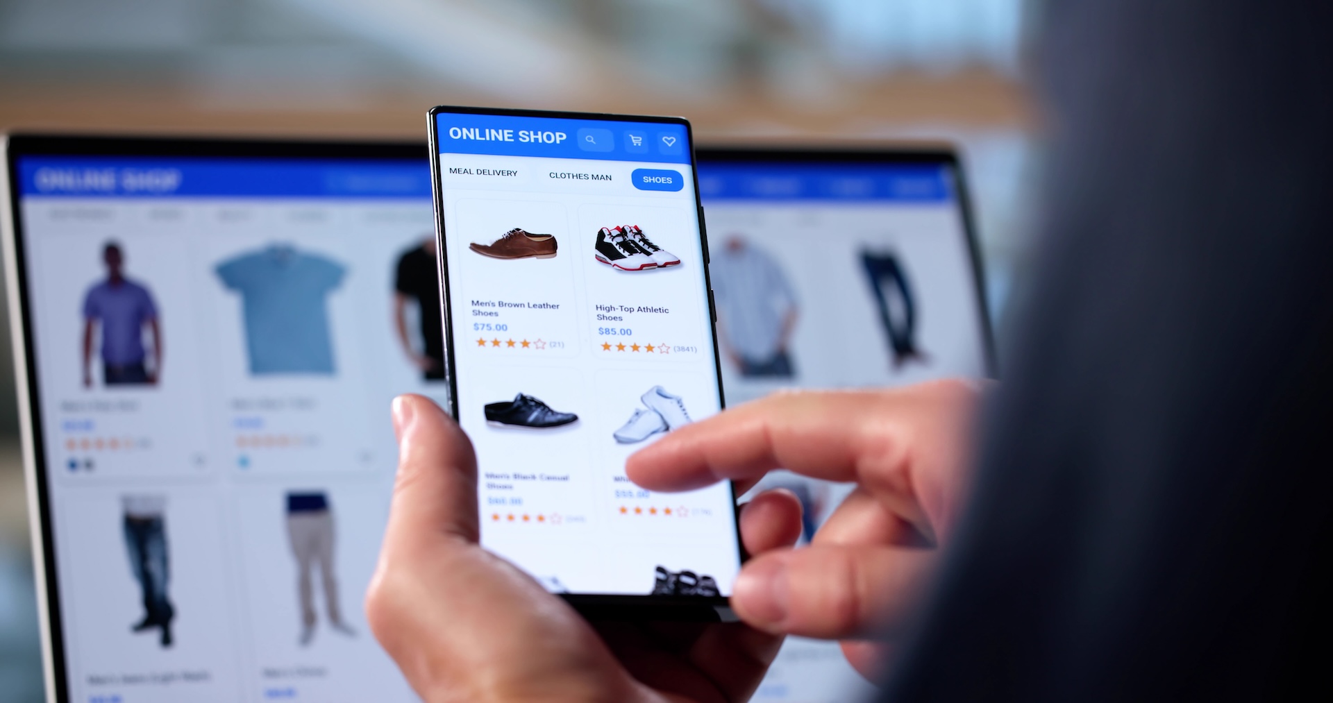 Online Shoe Shopping: Adds Items To Virtual Cart