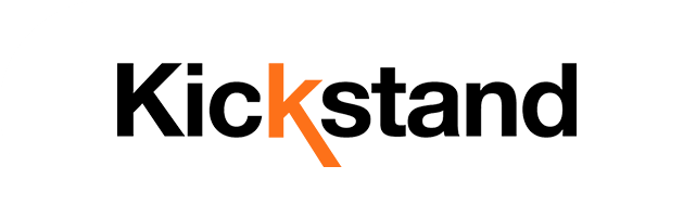 Kickstand logo button