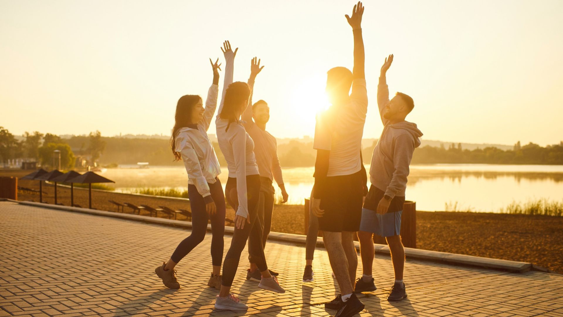 Runners celebrate end of morning marathon challenge
