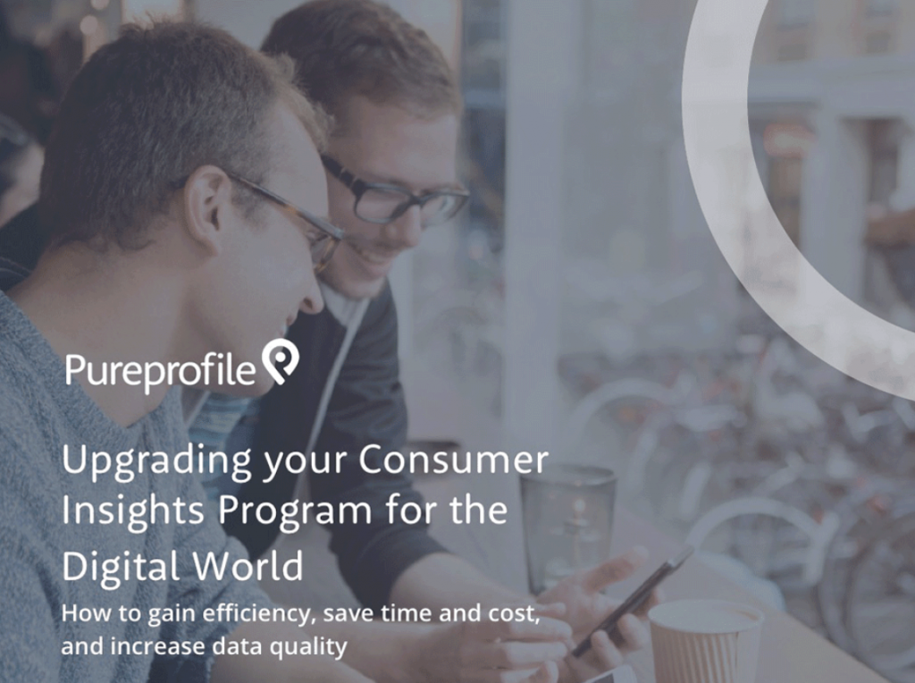 Upgrading your consumer Insights Program for the Digital World Banner