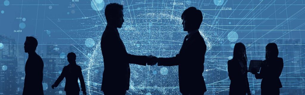 business people shaking hands