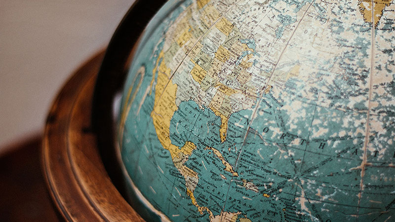 closeup Globe