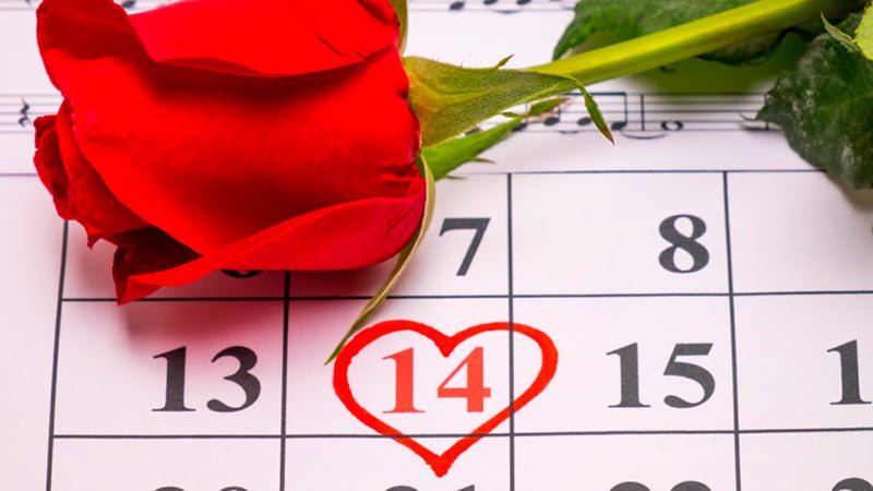 Valentines calendar