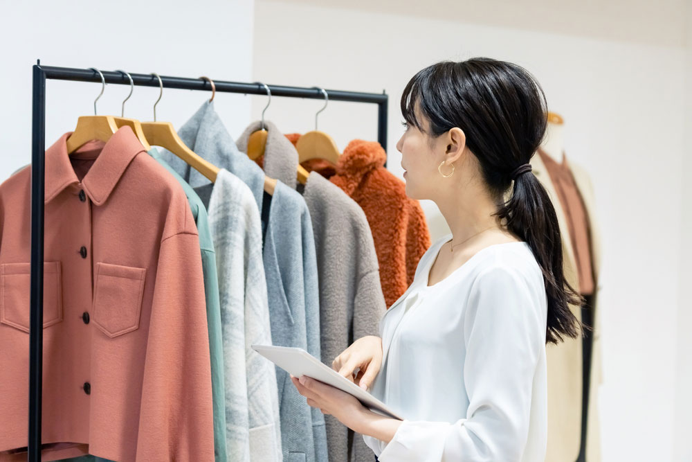 How research technology is shaping the future of retail. Women checking clothes